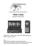 Preview for 1 page of Soundstream VRN-74HB Operation Instructions Manual