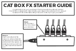 SoundTools CAT BOX FX Starter Manual preview