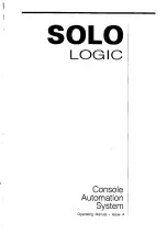 Preview for 1 page of SoundTracs SOLO Logic Operating Manual