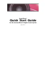 SoundTraxx SurroundTraxx Quick Start Manual preview