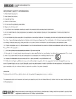 Preview for 2 page of SoundTube SB335 Installation Instructions Manual