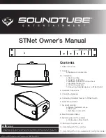 SoundTube STNet-Switch Owner'S Manual предпросмотр