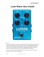 Source Audio Lunar Phaser User Manual preview