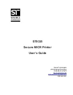 Preview for 1 page of Source Technologies STI MICR ST9335  ST9335 ST9335 User Manual