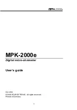 Предварительный просмотр 1 страницы Sourcetronic MPK-2000e User Manual