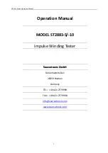 Sourcetronic ST2883 Series Operation Manual предпросмотр