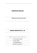 Предварительный просмотр 1 страницы Sourcetronic TH2516 Series Operation Manual