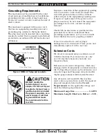 Preview for 15 page of South Bend Tools SB1122 Owner'S Manual