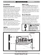 Preview for 17 page of South Bend Tools SB1122 Owner'S Manual