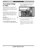 Preview for 16 page of South Bend Tools SB1123 Owner'S Manual