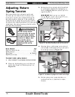 Предварительный просмотр 38 страницы South Bend Tools SB1125 Owner'S Manual