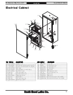 Предварительный просмотр 59 страницы South bend 14" METAL CUTTING BANDSAW SB1021 User Manual