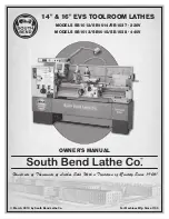 South bend SB1012 Owner'S Manual preview