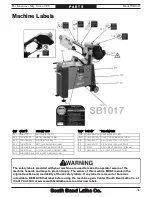 Preview for 53 page of South bend SB1017 Owner'S Manual