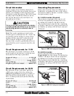 Предварительный просмотр 12 страницы South bend SB1018 Owner'S Manual