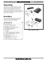 Предварительный просмотр 23 страницы South bend SB1024F Manual Insert