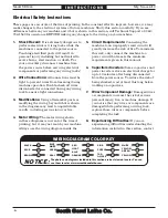 Предварительный просмотр 6 страницы South bend SB1044 Instruction Sheet