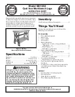 Предварительный просмотр 1 страницы South bend SB1354 Instruction Sheet