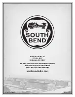 Preview for 100 page of South bend SOUTH BEND LATHE CO.. SB1024 Owner'S Manual