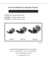 Preview for 1 page of South Pacific Industrial DW1100 Owner'S Installation & Operations Manual