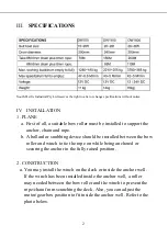 Preview for 3 page of South Pacific Industrial DW1100 Owner'S Installation & Operations Manual