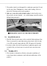 Preview for 9 page of South Pacific Industrial DW1100 Owner'S Installation & Operations Manual