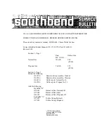 Предварительный просмотр 6 страницы Southbend 171-40A Owner'S Manual