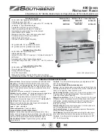 Предварительный просмотр 1 страницы Southbend 460AA-3G Specification Sheet