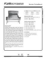 Southbend BECT-24 Specification Sheet предпросмотр