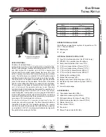 Southbend KTLG-20 Specification Sheet preview