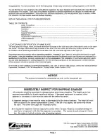 Предварительный просмотр 2 страницы Southbend Rapid Steam R2 Operator'S Manual