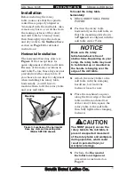 Предварительный просмотр 9 страницы Southbend SB1363 Owner'S Manual