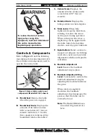 Предварительный просмотр 13 страницы Southbend SB1363 Owner'S Manual