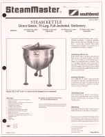 Southbend SteamMaster KDLS-60F Specification preview