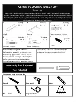 Предварительный просмотр 2 страницы Southern Enterprises Aspen EN824100TX Assembly Instructions Manual