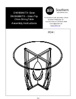 Southern Enterprises DN0988A0TX Assembly Instructions Manual preview