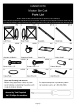 Preview for 2 page of Southern Enterprises Maxton HZ204100TX Assembly Instructions