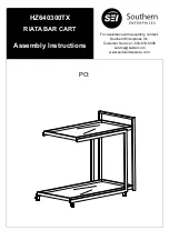 Southern Enterprises RIATA BAR CART Assembly Instructions preview