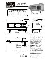 Southern Pride BBR-700-FL Specification Sheet предпросмотр