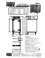 Southern Pride SC-200-SM Specification Sheet preview