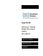 Preview for 1 page of Southern States EV-2H Installation Instructions Manual