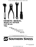 Southern States SOF550A Owner'S Manual preview