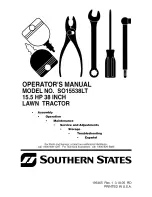 Southern States Southern States SO15538LT Operator'S Manual preview