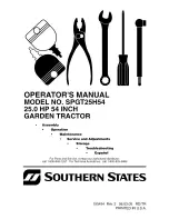 Southern States Southern States SPGT25H54 Operator'S Manual preview