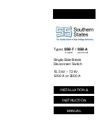 Southern States SSB-A Installation Instructions Manual preview