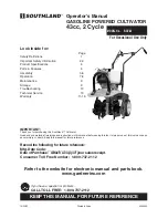 Southland S-CV-43 Operator'S Manual preview