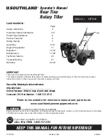 Southland S-RTT-196-E Operator'S Manual preview