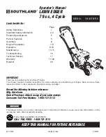 Southland S-WLE-0799-F2N Operator'S Manual preview