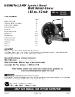 Preview for 1 page of Southland SWB163150 Operator'S Manual