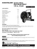 Southland SWB163150E Operator'S Manual preview